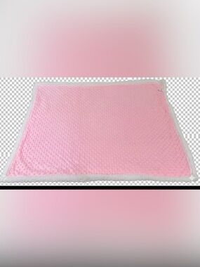 Tendertyme Popcorn Sherpa Blanket in pink/white